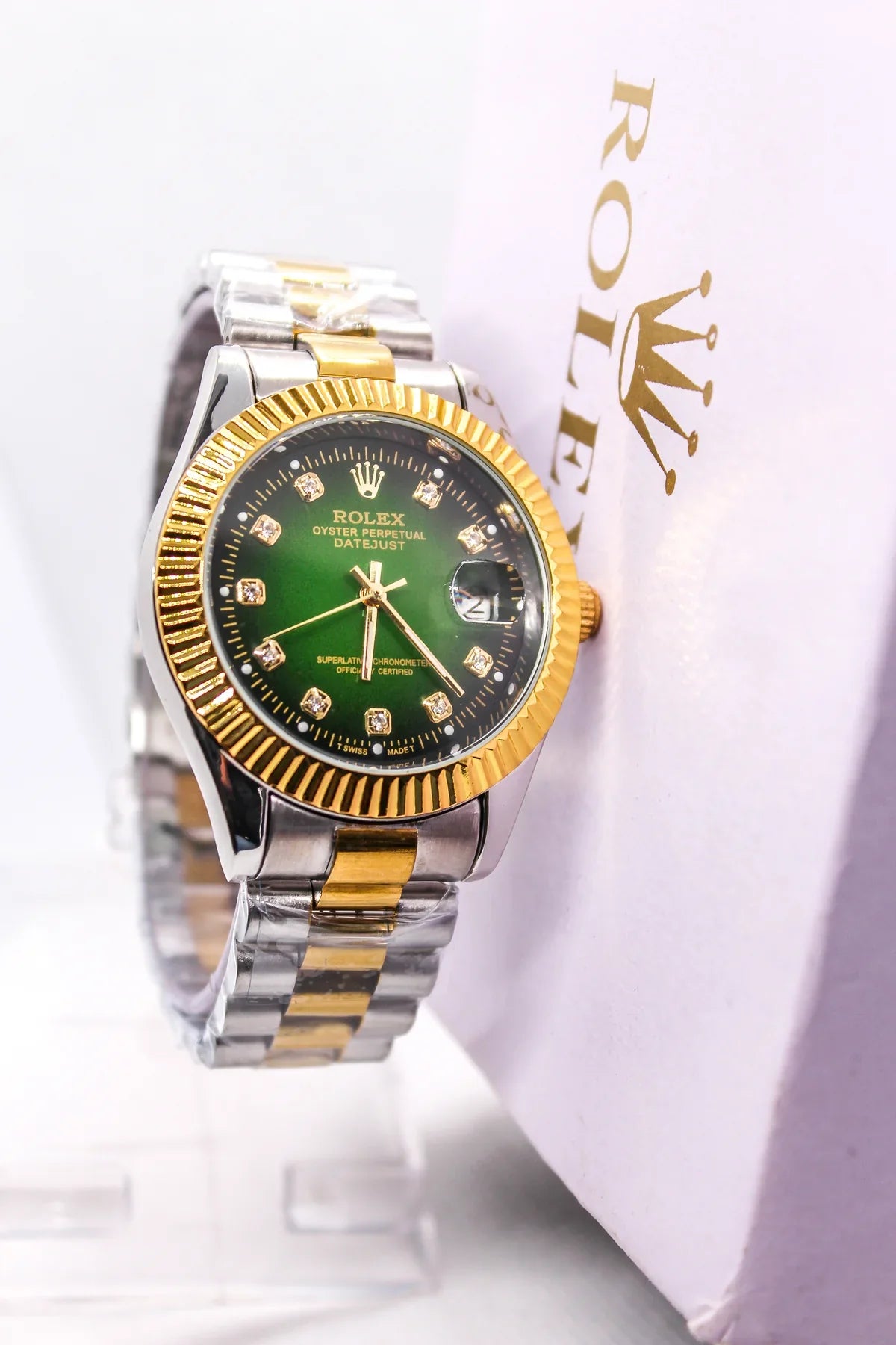 RLX – Two Tone – Stainless Steal – Green